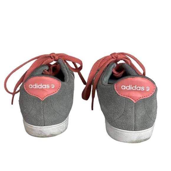 Adidas Sneakers Shoes Womens Size 6.5 Gray Pink Lace Up Neo Label - Picture 4 of 14